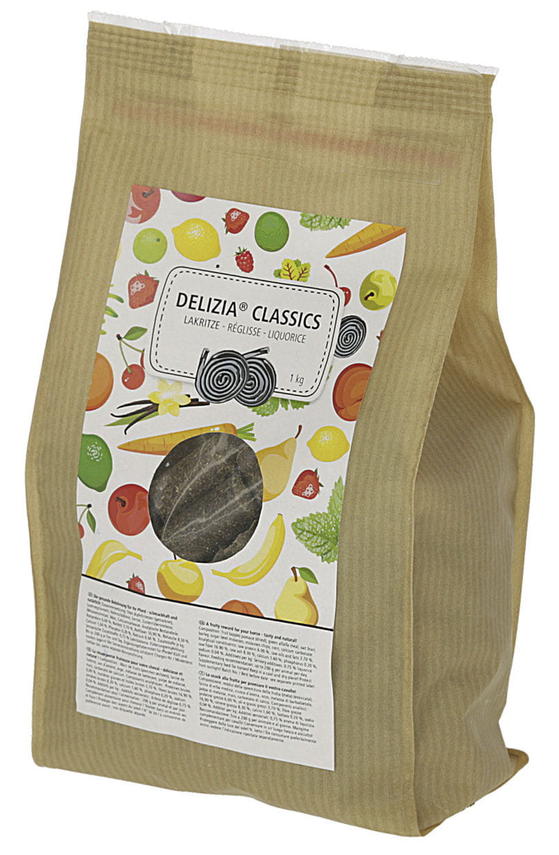 Smakołyki dla konia Delizia Classic, lukrecja, 1 kg, Kerbl - Cavalo